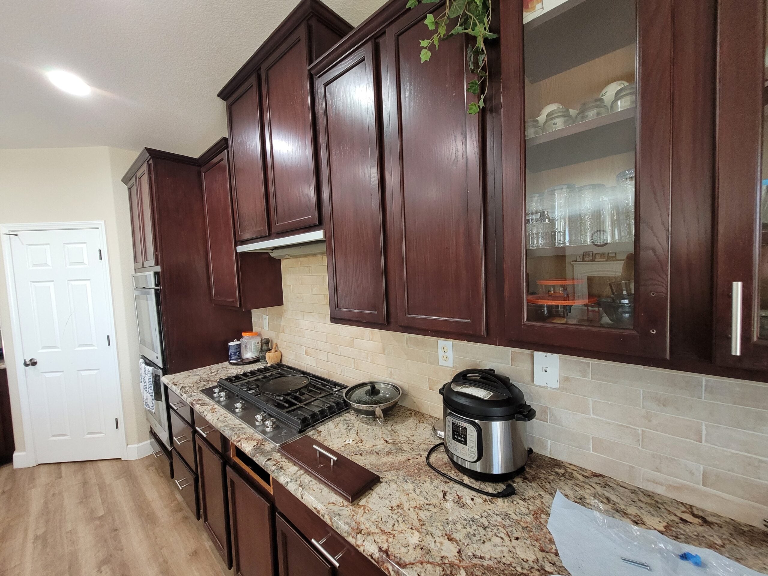Cabinet Knob Installation and Microwave Trim Customization in El Dorado Hills